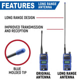 BUNDLE - R1 Handheld Radio with Long Range Antenna and High Capacity Battery