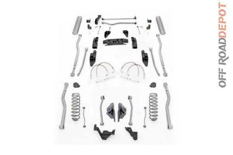 R/E JK4444 - SUSPENSION R.E. 4.5 EXTREME DUTY KIT BRASO LARGO JEEP JK (NO SHOCK)