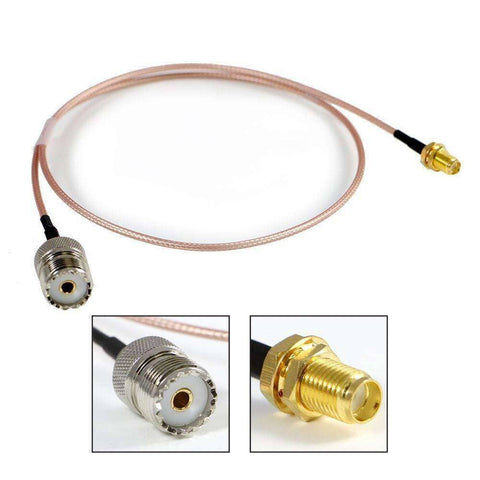 Cable Coaxial con Adaptador para antena de Radio V3 / RH5R ESP - By Rugged Radios