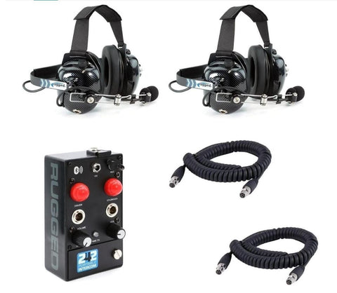 RRP242BT Portable Intercom System with H41 Headsets - 2 Person - CLEARANCE
