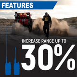 30 Percent Range Increase on Handheld Radios