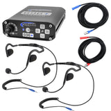 Intercom System with Ultra Light SPORT Headsets - 2 or 4 Person