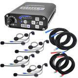 Intercom System with Sport Helmet Kits - 2 or 4 Person