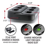 6 PACK - Choose Your GMRS Two Way Handheld Radio