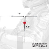 NASCAR 3-Conductor 3C Circle Track Road Race Car Harness