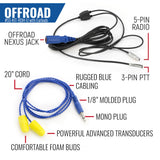 RUGGED Wired Driver Only Communication Kit with RDH16 Radio