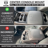 Center Console Radio Mount for Ford, Chevy, GMC, and Ram TRX Trucks