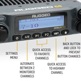 <h2>Radio Móvil GMRS Rambler G4 50W para Polaris RZR, Can-Am X3, Jeep y Overlanding</h2>