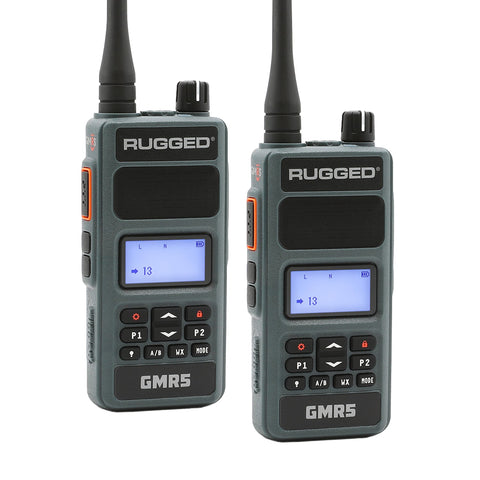 Paquete de 2 Radios Portátiles GMRS GMR5 5W