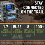 GMRS Mobile Radio Kit for Jeep Wrangler JK and JKU