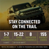 Base Camp - Rambler G4 High Power Mobile Radio with Fiberglass Antenna Kit