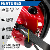 H80 Track Talk Linkable Intercom Headset - Bring The Conversation To The Circle Track NASCAR event