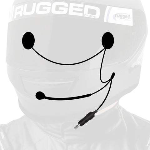 4C IMSA Wired Helmet Kit with Speakers and Mic