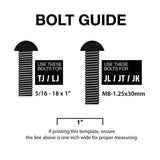 Hardware Pack for Jeep Wrangler TJ, LJ, JK, JL and Gladiator JT Antenna Mount