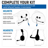 Segway Super Villain Complete Communication Kit with Bluetooth Intercom and 2-Way Radio