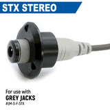 Single Headset / Helmet Jack Flush Mount