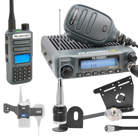 ULTIMATE GMRS Mobile Radio Kit for Jeep Wrangler JL and Gladiator JT