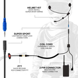 SUPER SPORT Complete Motorcycle Communication Kit with Lightweight SPORT Cables