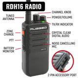 NASCAR Driver Only Long Track Racing Communication Kit with RDH16 Radio