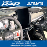 2026 Polaris RZR Pro R Ultimate – Complete Communication Kit with Bluetooth Intercom and 2-Way Radio (10.4″ Touchscreen Models Only)