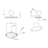 RAM Diamond Ball Base - B Size