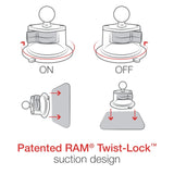 RAM Twist-Lock Suction Cup Base with Ball