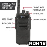 RUGGED Wired Driver Only Communication Kit with RDH16 Radio
