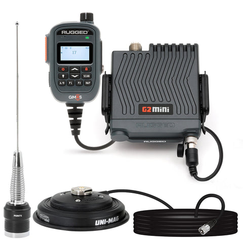 Kit de Radio Móvil G2 Mini GMRS de 30W con Antena