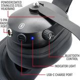 Bluetooth Headset for Cell Phones - 2-Way Radio Compatible (OTH and BTH)