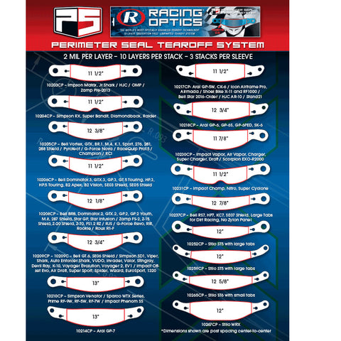 XStack Tear Offs for Stilo ST6 - 10265CP