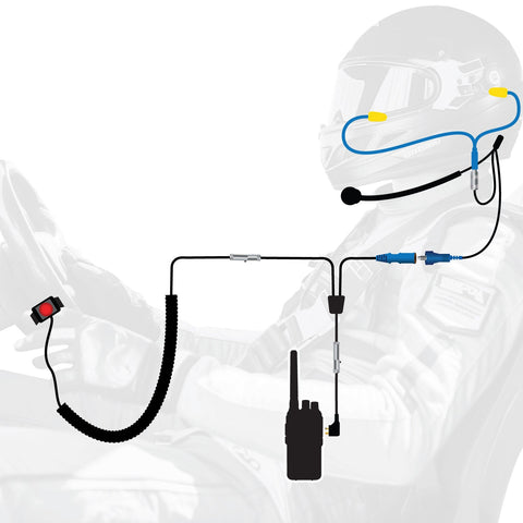 RUGGED Wired Driver Only Communication Kit with RDH16 Radio