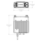 Radio Kit Plus - GMR25 Waterproof GMRS Mobile Radio Kit with External Speaker