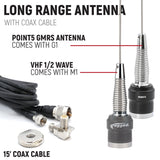 696 PLUS REMOTE HEAD Complete Master Communication Kit with Intercom and 2-Way Radio