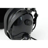 H22 Over the Head (OTH) Headset for 2-Way Radios - Black Carbon Fiber