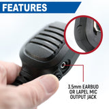 Hand Speaker Mic Waterproof for Handheld Radios