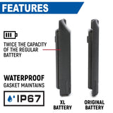 High Capacity Battery for RDH-X / ABH7 Handheld Radio 3600mAh