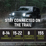 Jeep Wrangler JL, JLU, and Gladiator JT Two-Way GMRS Mobile Radio Kit