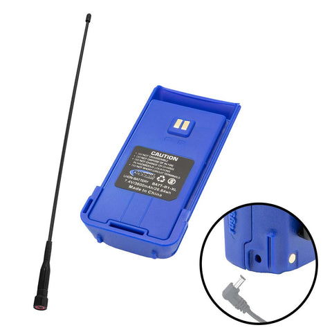 Long Range Upgrade for R1 Handheld Radio- Long Range Antenna & XL Battery