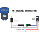 Switch Install Harness for MAC Helmet Air Pumpers