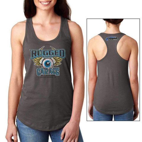 Rugged Garage Logo Women's Racerback Tank Top