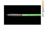 BUG BWLED6GT - ANTENA DE LED ROSCADO DE 6 PIES COLOR VERDE INCLUYE BASE DE MONTURA