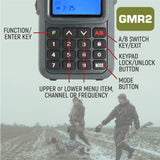 BUNDLE - Rugged GMR2 GMRS and FRS Band Radio with Hand Mic