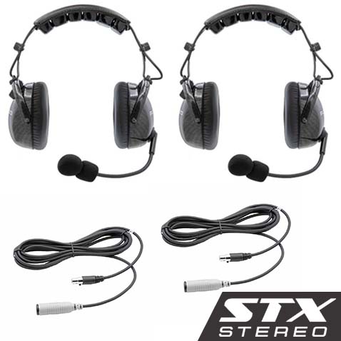 Expand to 4 Place with STX STEREO AlphaBass Carbon Fiber Headsets