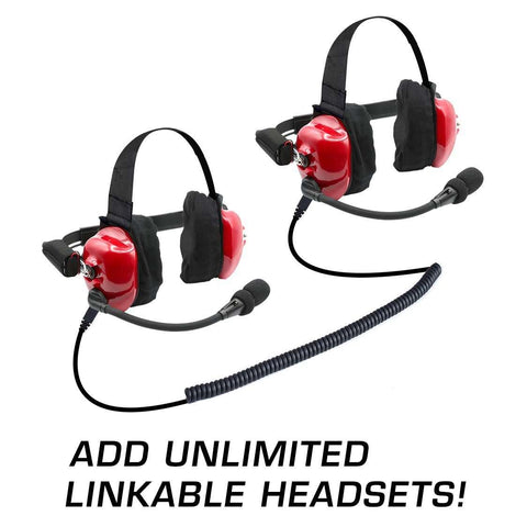 "Set of Two" H80 Track Talk Linkable Headsets - Bring The Conversation To The Track (Demo/Clearance)